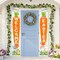 Carrot Welcome Happy Easter Bunny Porch Banner Yard Sign Easter Hanging Sign with Cute Bunny and Eggs Door Banner Hello Spring Happy Easter Porch Banner for Indoor Outdoor Wall Front Door